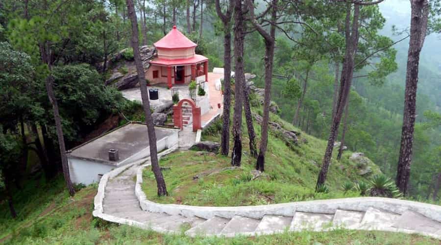 Kasar Devi Temple Almora hilltop spiritual site and viewpoint overview
