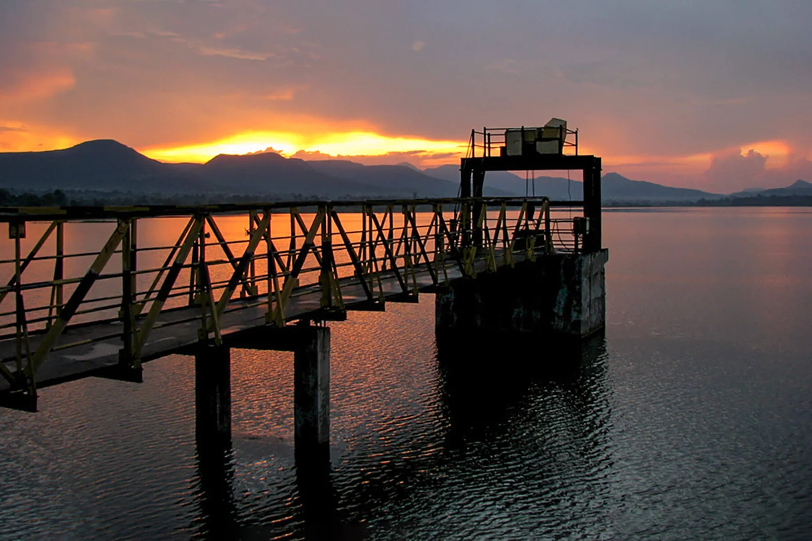 Sunset view at Kasarsai Dam