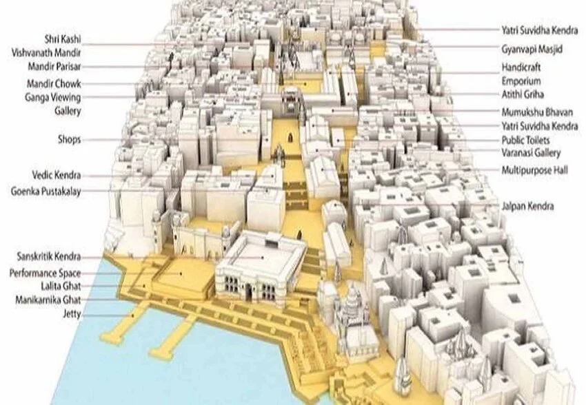 Route planning approach for reaching Kashi Vishwanath Temple in Varanasi