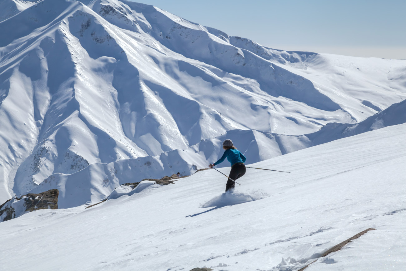 Skiing in Gulmarg during winter