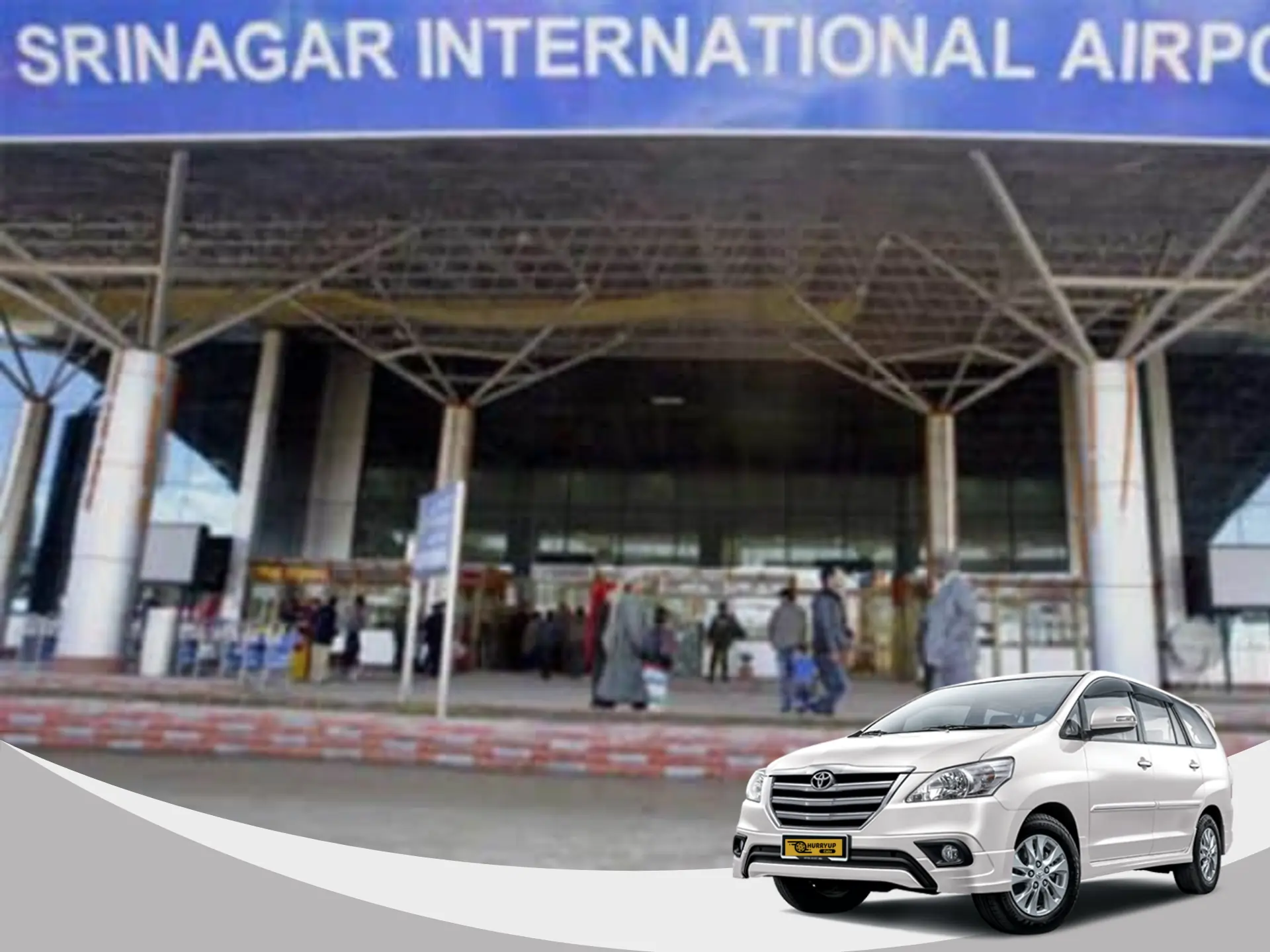 Airport transfer taxi at Srinagar