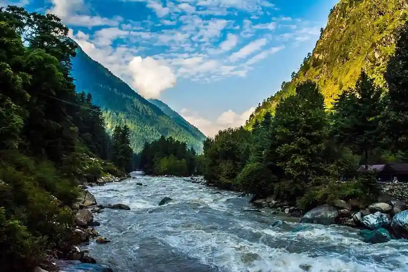 Sunrise over Parvati Valley Kasol