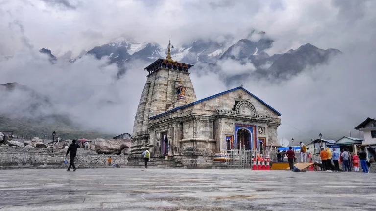 Main frontal view of Kedarnath Temple in Uttarakhand