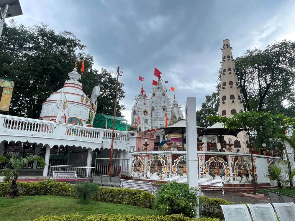 Devotees in courtyard area of Khajrana Ganesh Temple