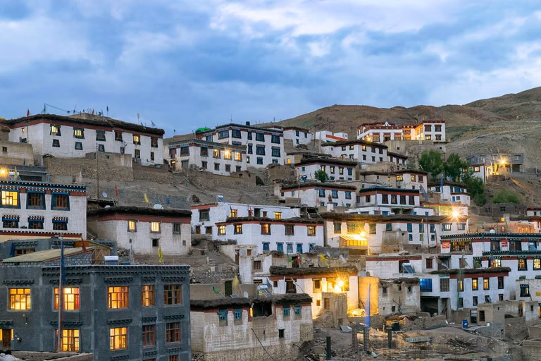 Best time to visit Kibber Village with clear mountain views