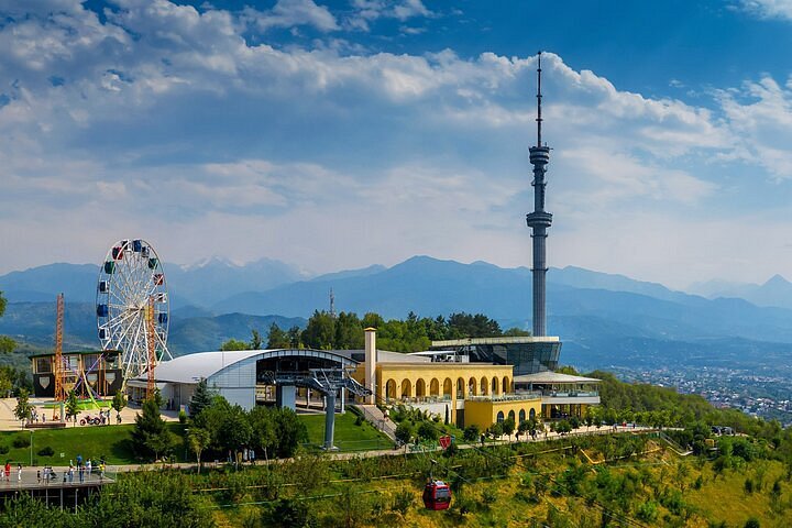 Kok Tobe Hill Almaty Kazakhstan overview