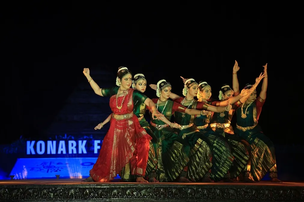 Evening audience at Konark Dance Festival Odisha