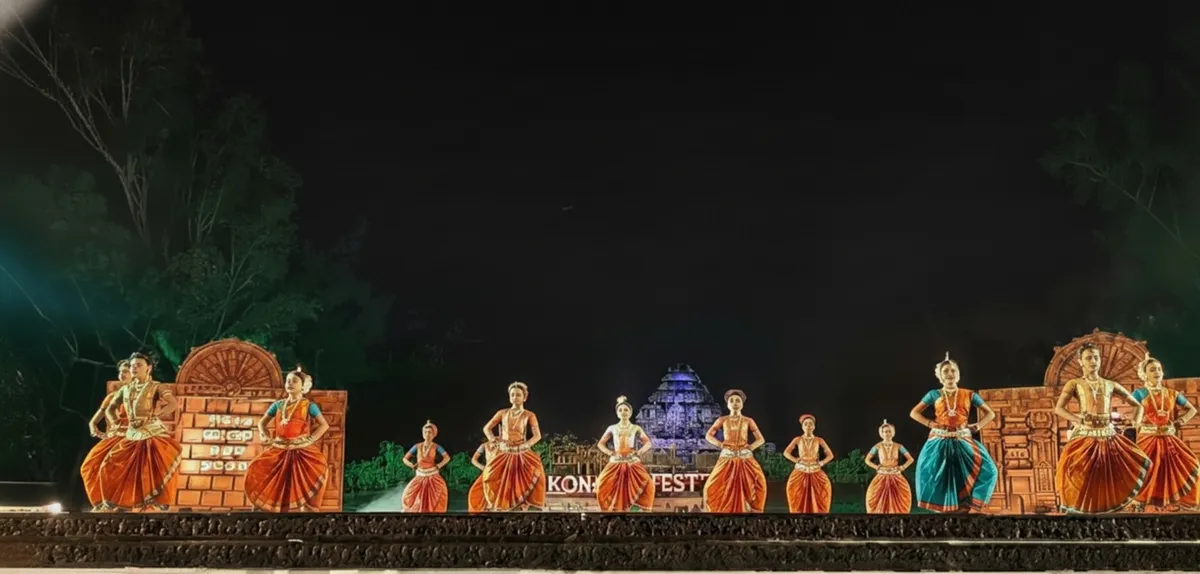 Open air venue during Konark dance performances
