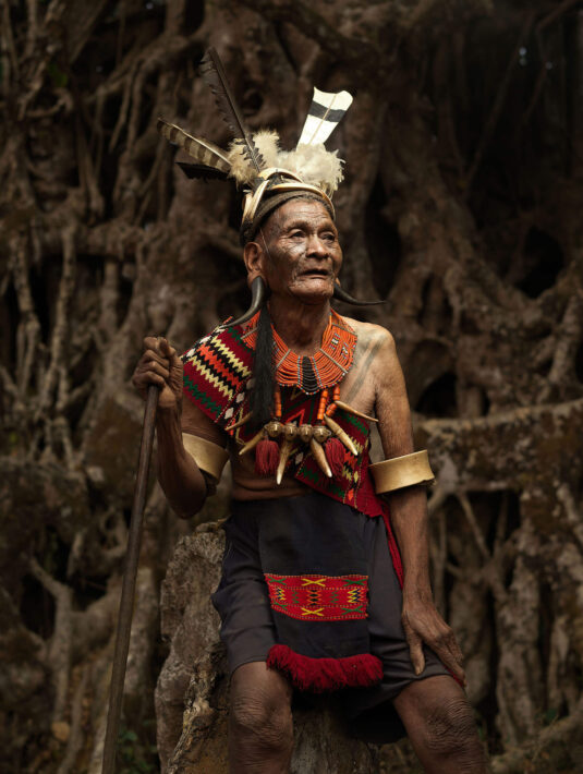 Konyak Elder with Traditional Tattoos