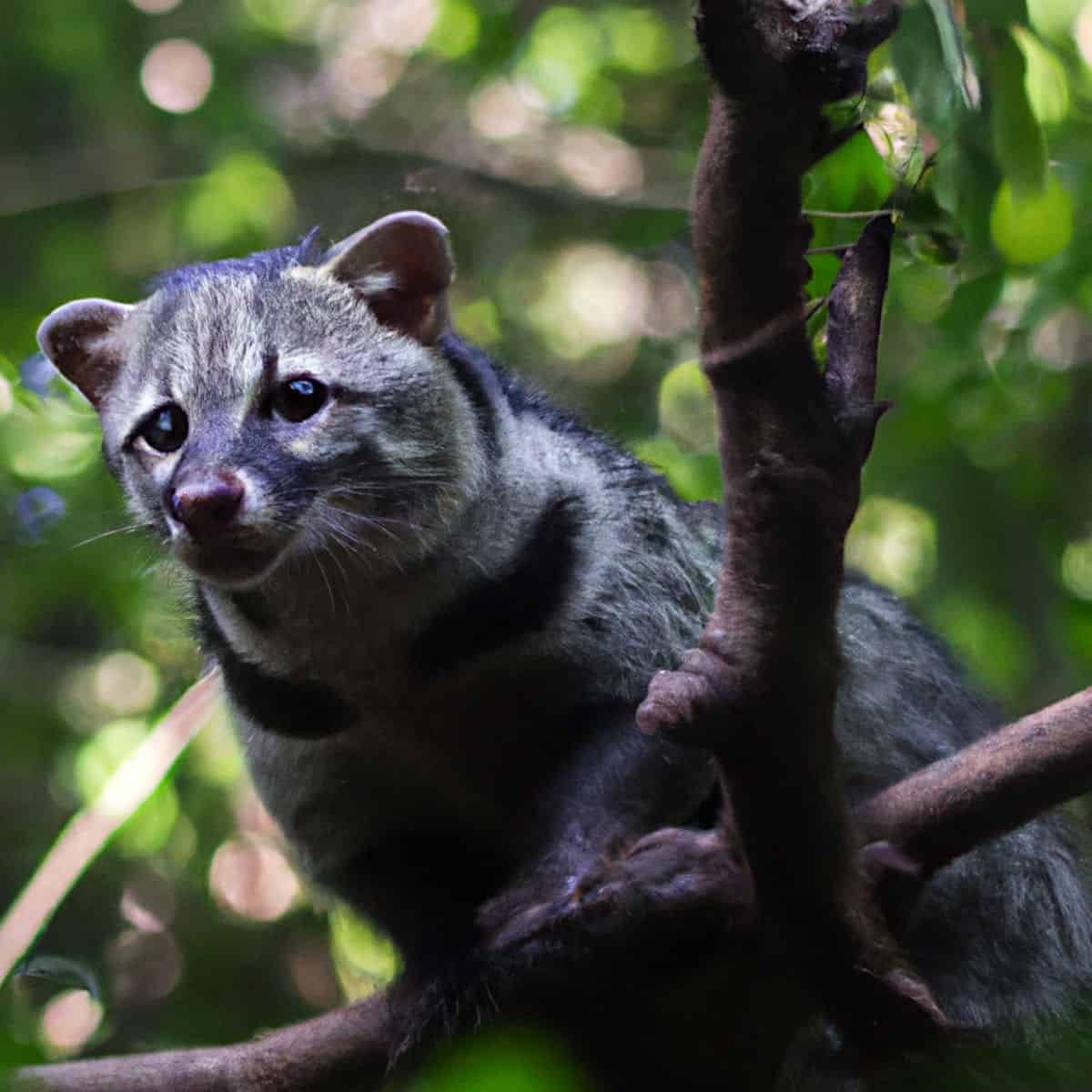 Asian Palm Civet at ethical coffee plantation in Bali