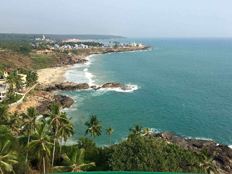 Lighthouse Beach view in Kovalam Kerala