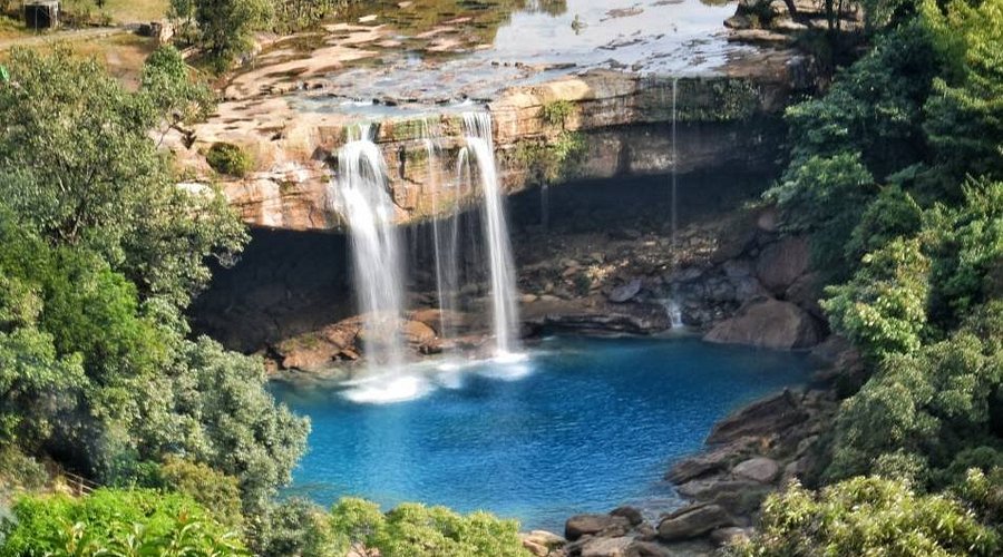 Krang Suri Falls Full View
