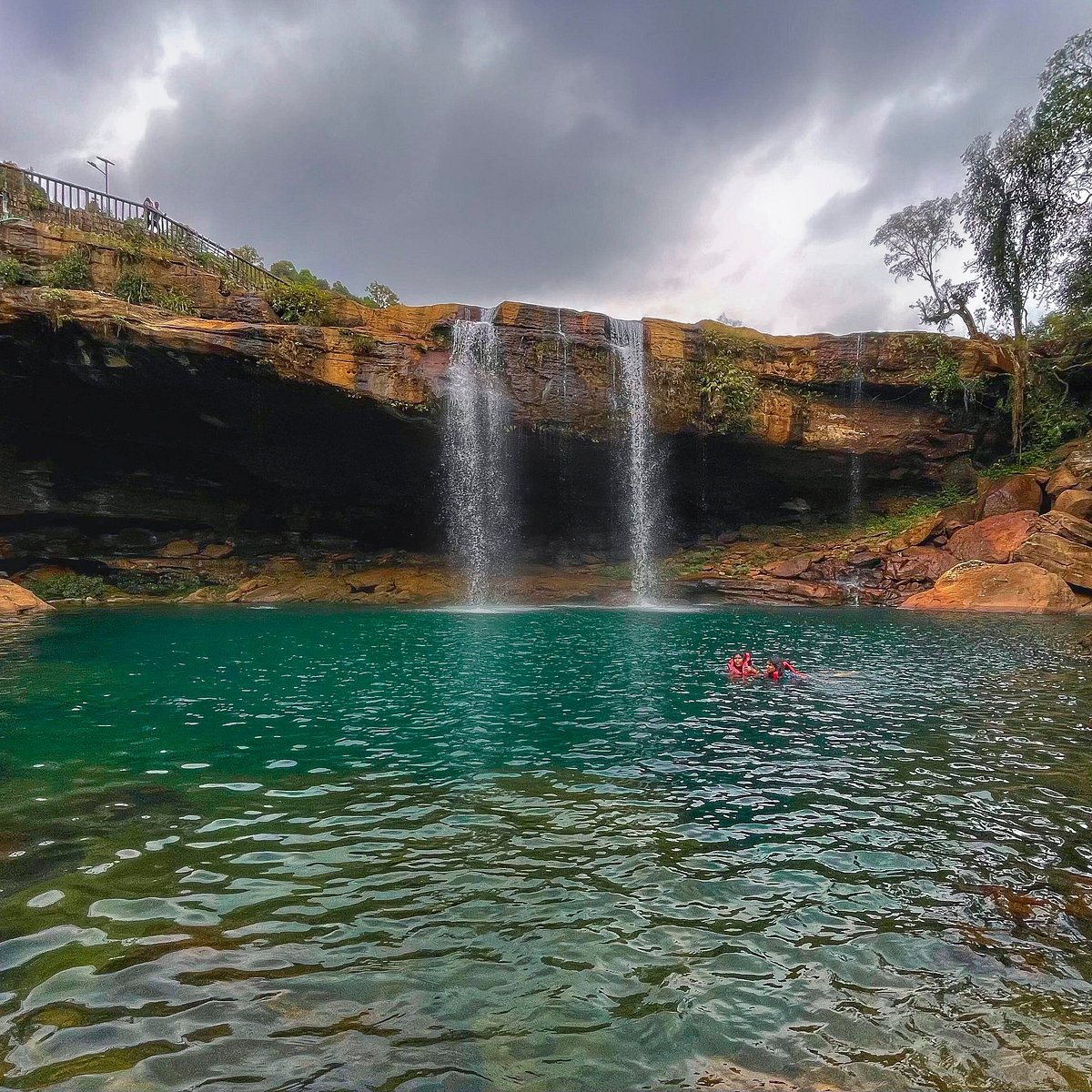 Krang Suri Falls in Monsoon