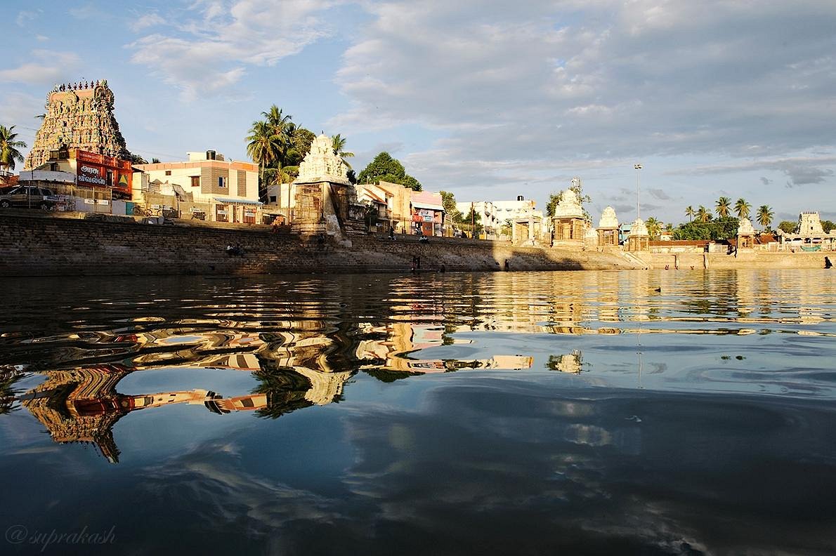 Sacred Mahamaham tank during festival