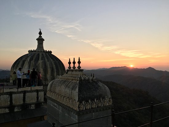 Sunset and valley view from Kumbhalgarh Fort surroundings