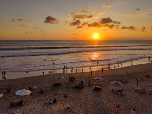 Kuta Beach sunset view