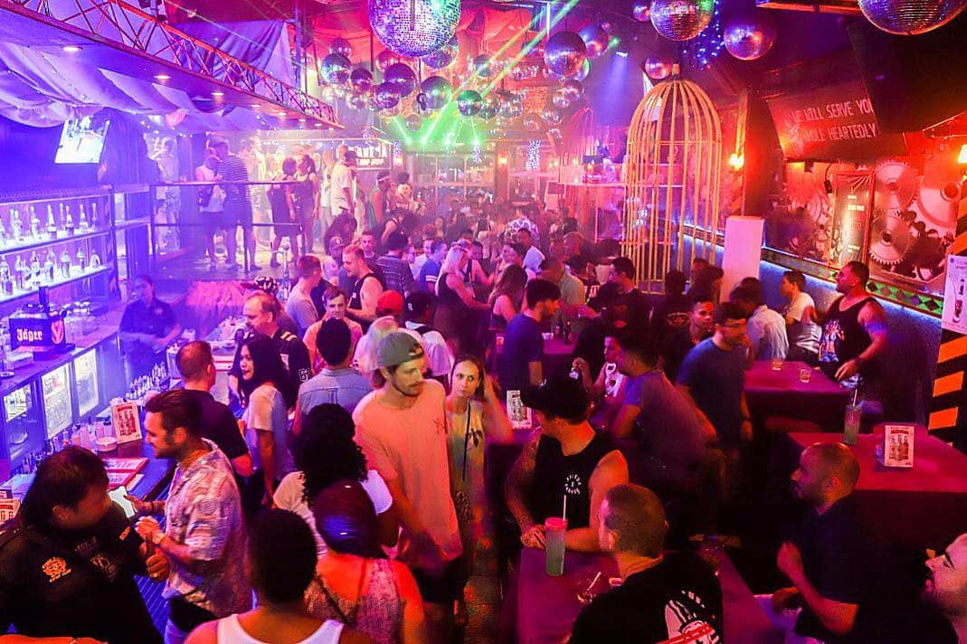 Popular nightclub and dance venue area in Kuta Bali