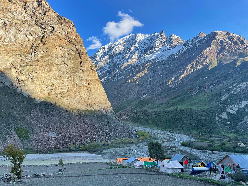 Riverside view near Jispa in Lahaul