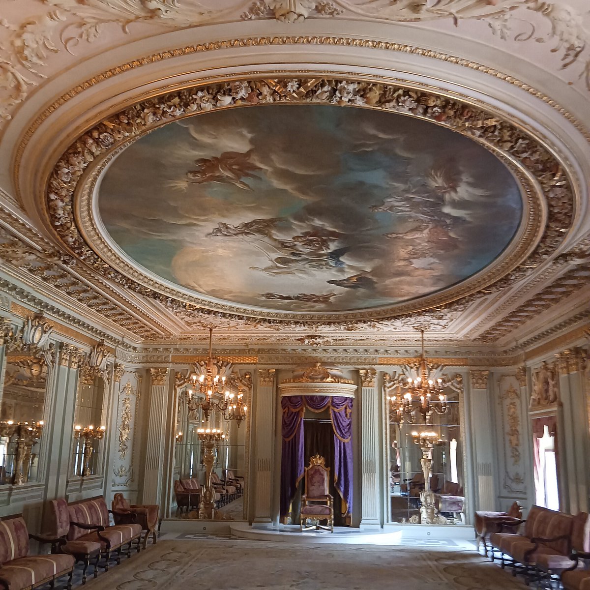 Grand interior hall and heritage decor inside Lal Bagh Palace