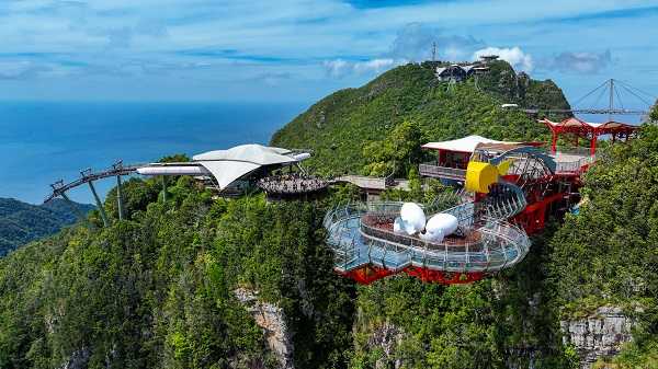 Langkawi cable car top station before Sky Bridge entry