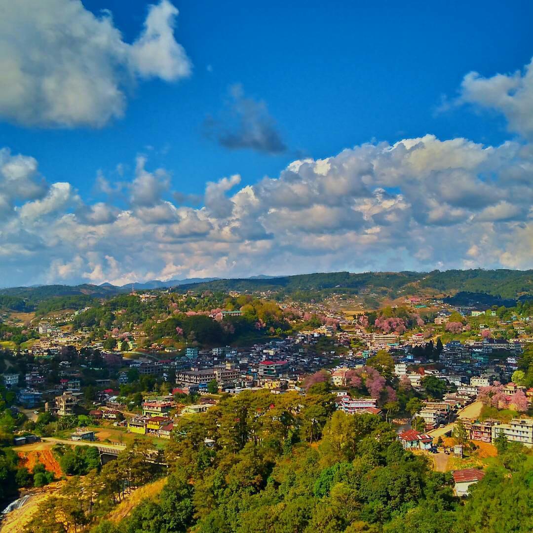 Nongstoin town in West Khasi Hills Meghalaya