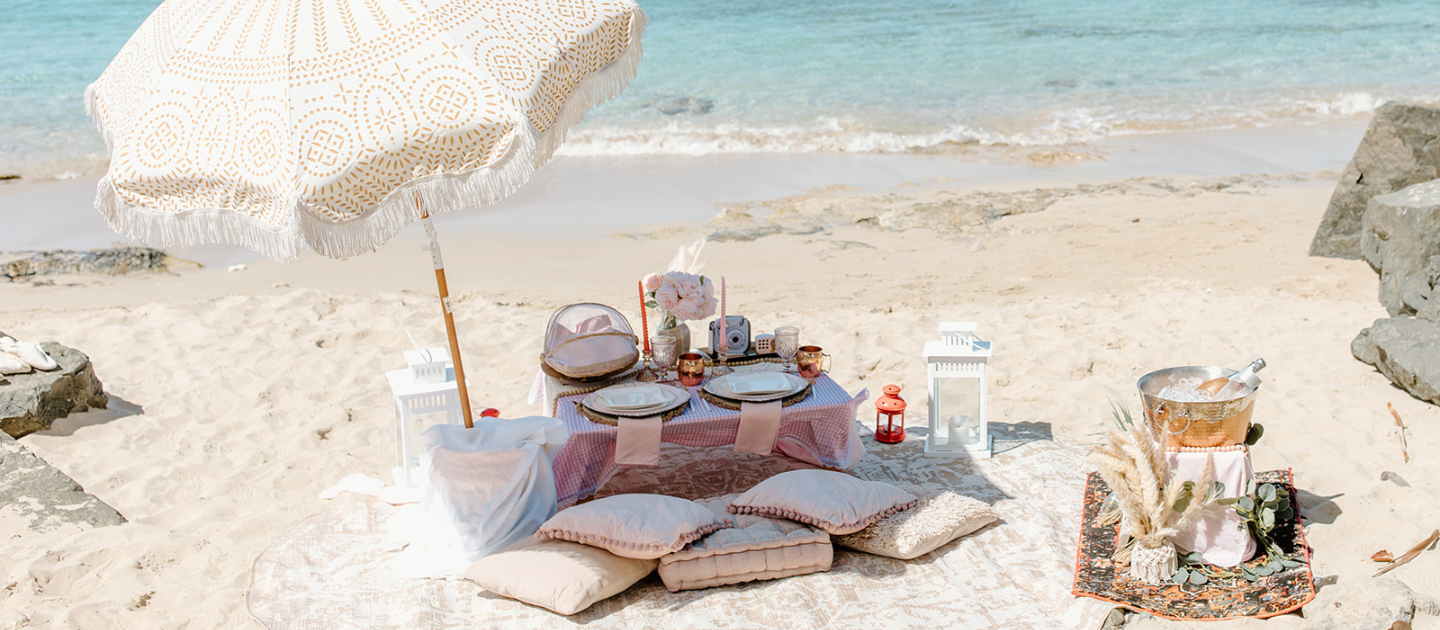 Picnic setup on Lazarus Island Singapore