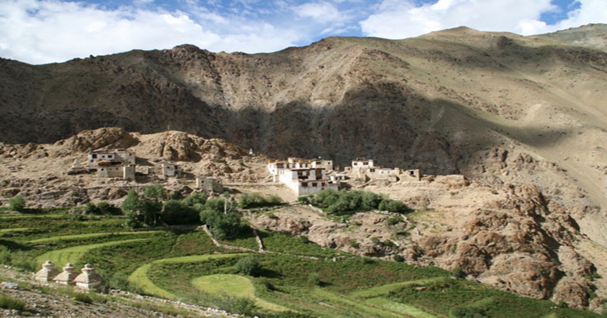 Lamayuru monastery stop on Leh to Kargil highway