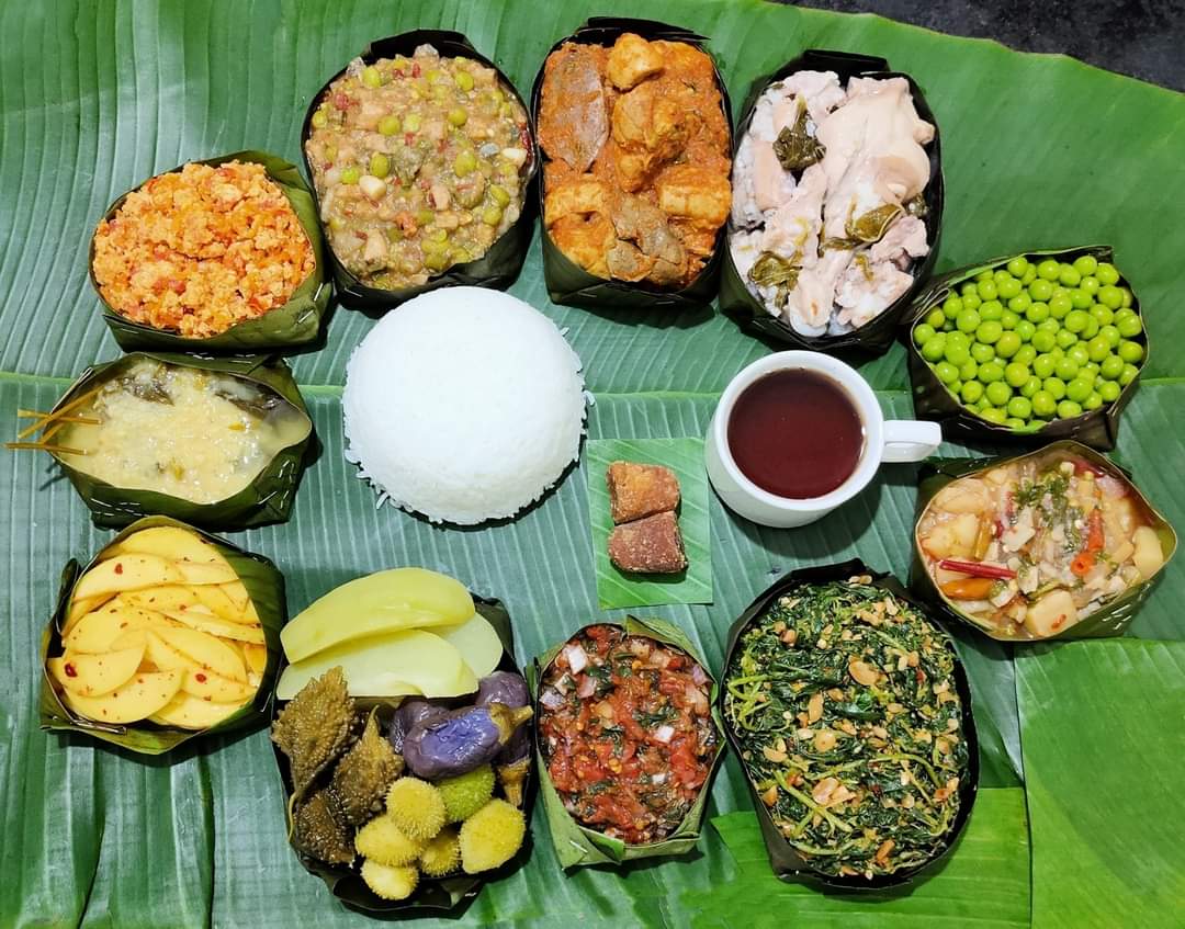 Traditional Mizo cuisine thali with authentic dishes from Aizawl