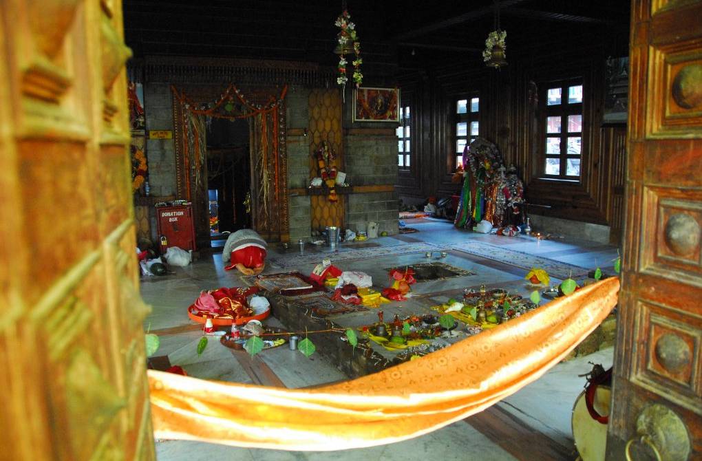 Devotee Worship at Manu Temple
