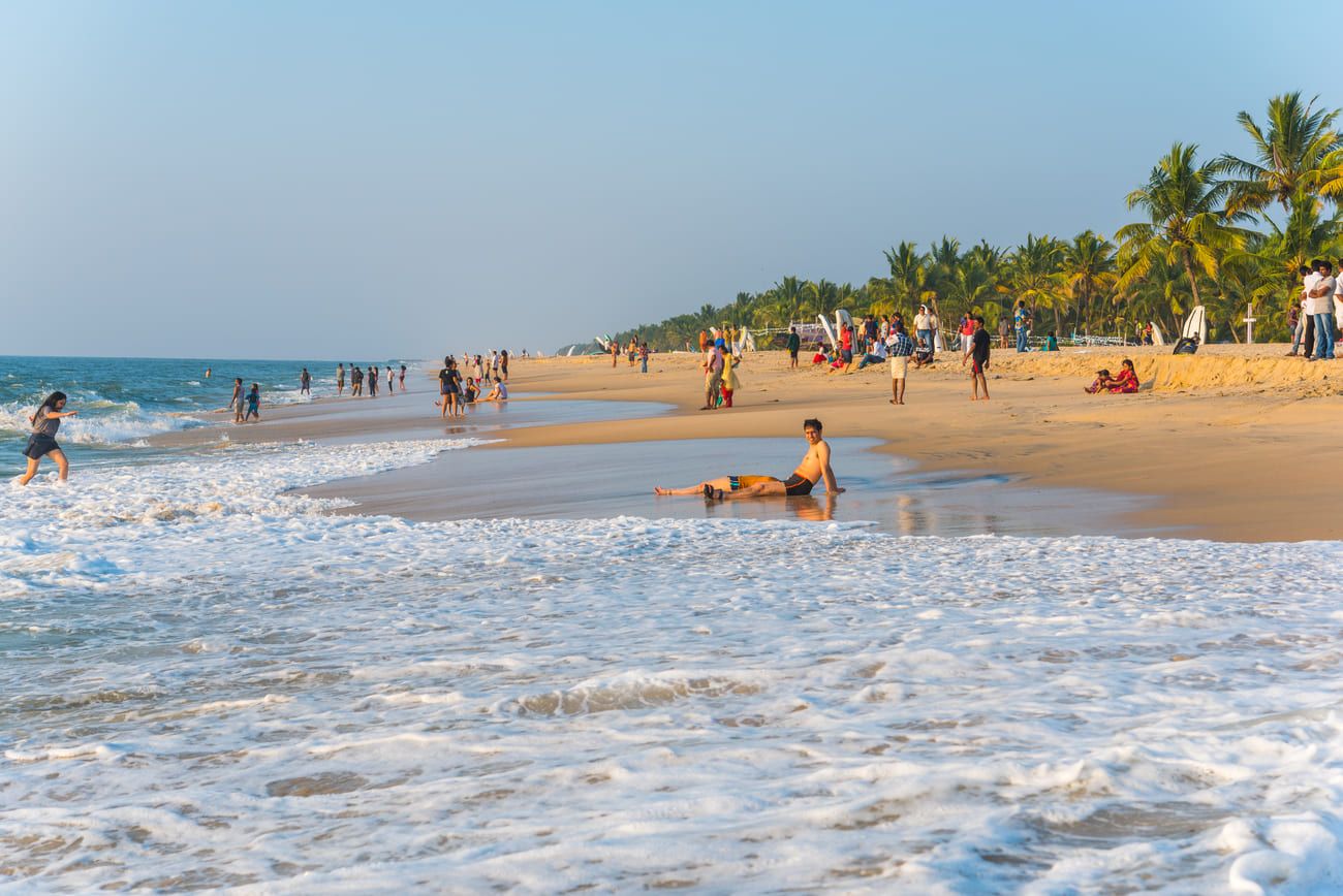 Beach relaxation at Marari