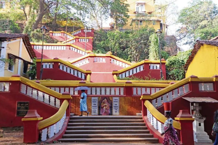 Approach stairway to Maruti Temple