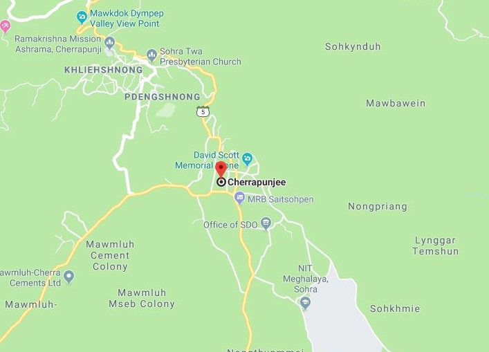 Shillong to Cherrapunji road section near Mawkdok Dympep Valley Viewpoint