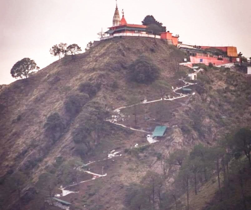 Trek route and steps to Monkey Point Kasauli