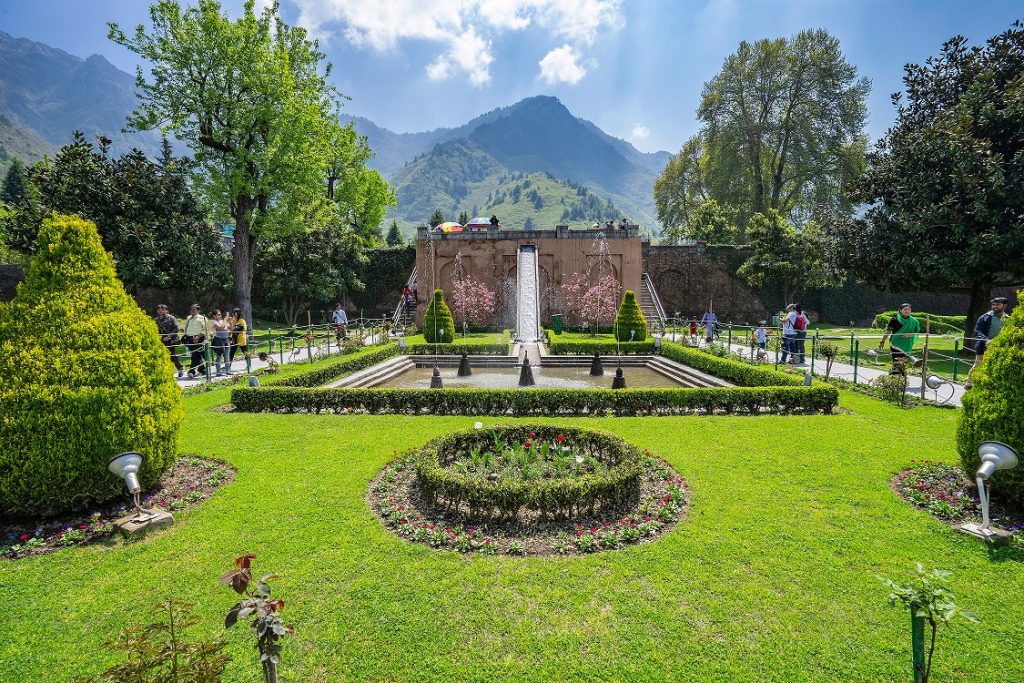 Mughal Garden architecture and terraced layout