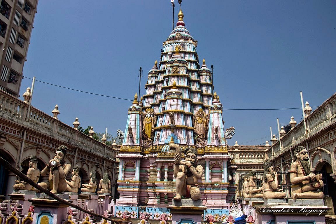 Mumba Devi Temple Mumbai exterior view showing traditional architecture