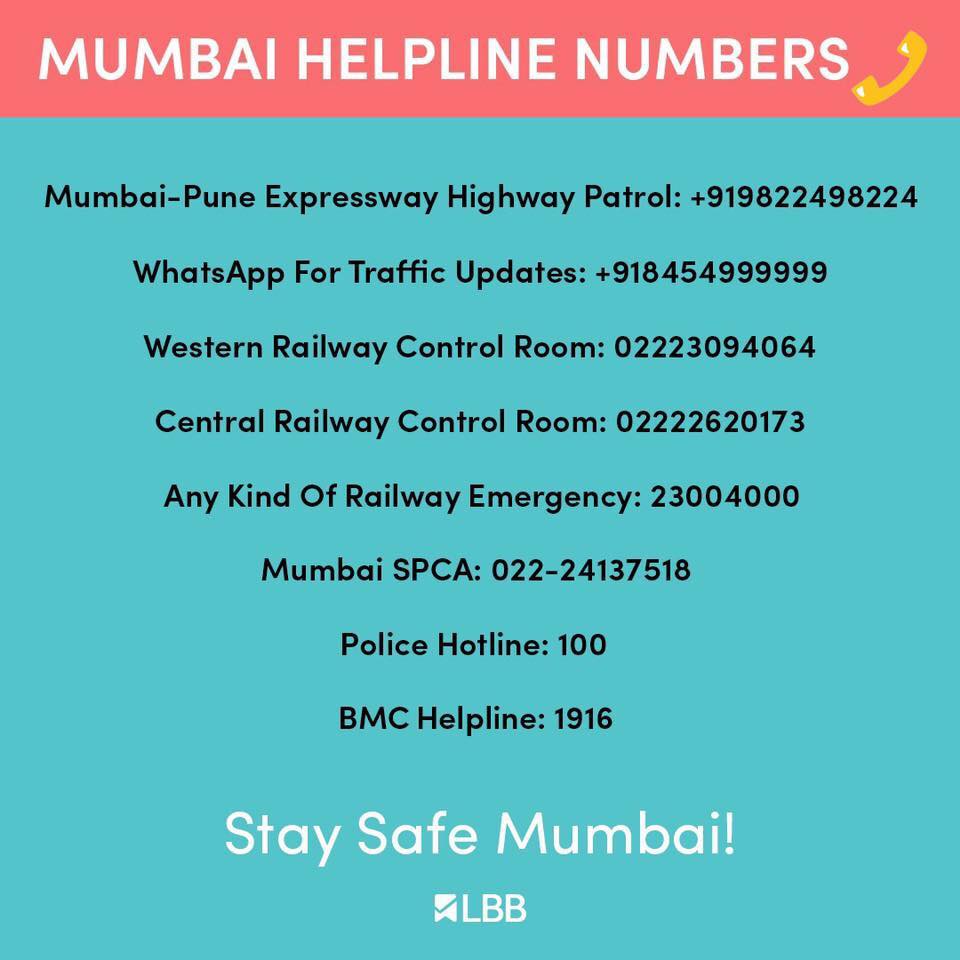 Emergency contacts for Mumbai Pune Expressway