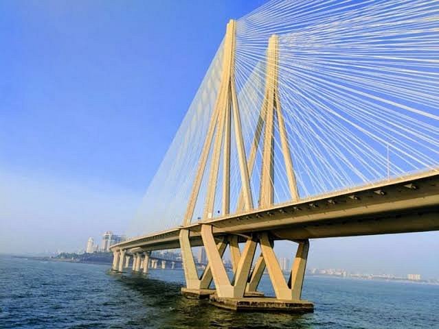Bandra-Worli Sea Link at sunset