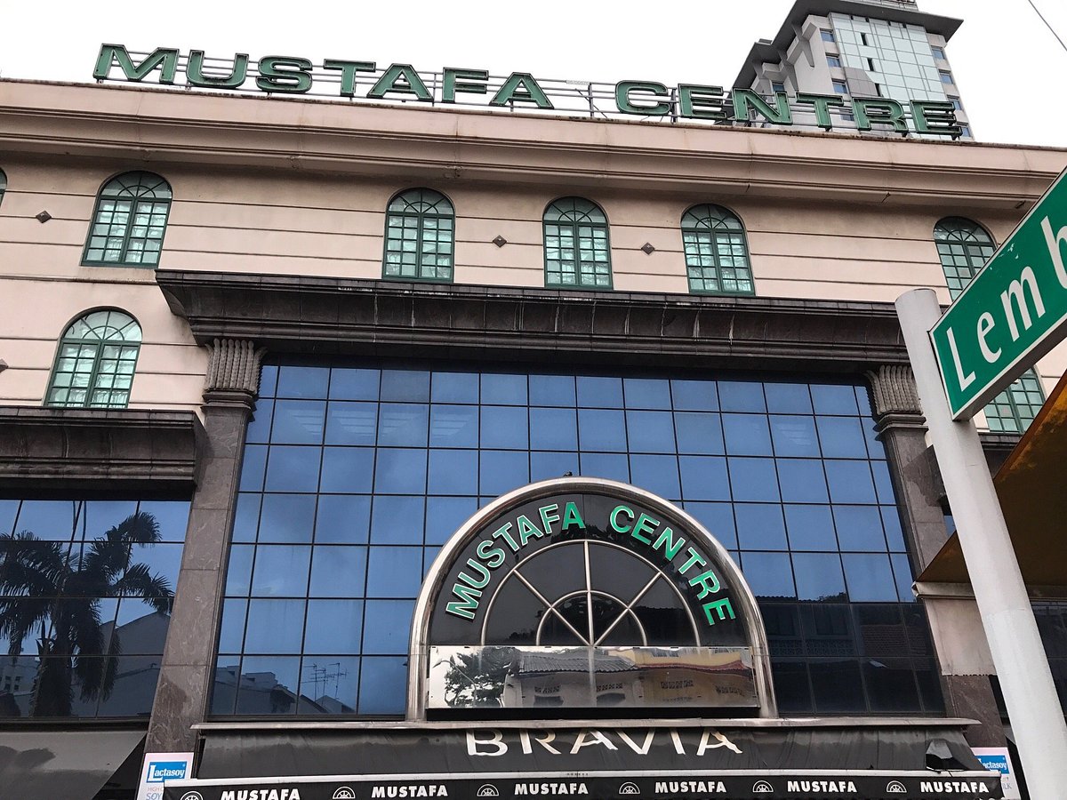 Mustafa Centre Singapore - Exterior view of the iconic 24-hour shopping complex