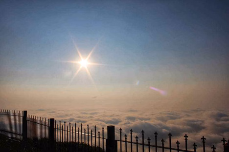 Spectacular sunrise at Nandi Hills