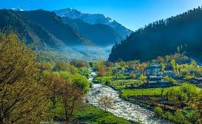 Dachigam National Park landscape with mountains and forests