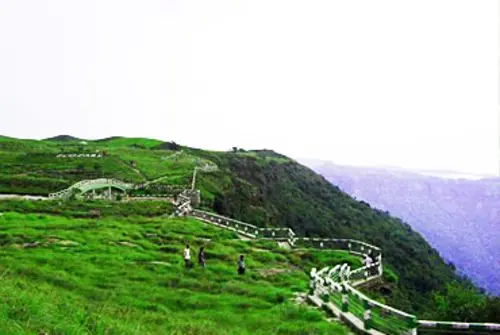 Nokrek National Park peak with clouds and forests