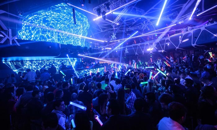 Party venue setup for New Year in Delhi