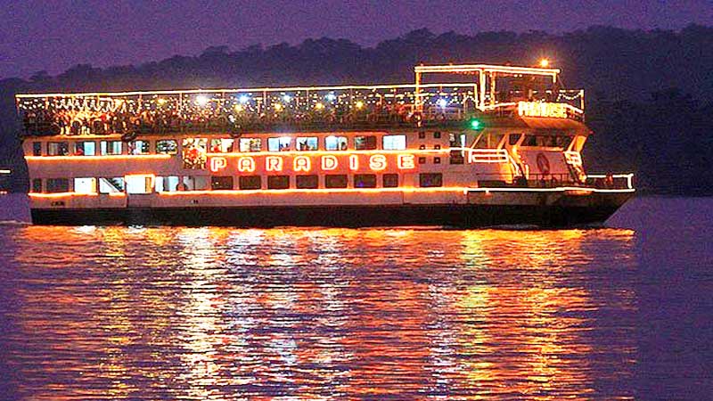 New Year cruise party on Goa river