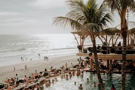 Canggu nightlife beach bar and party atmosphere