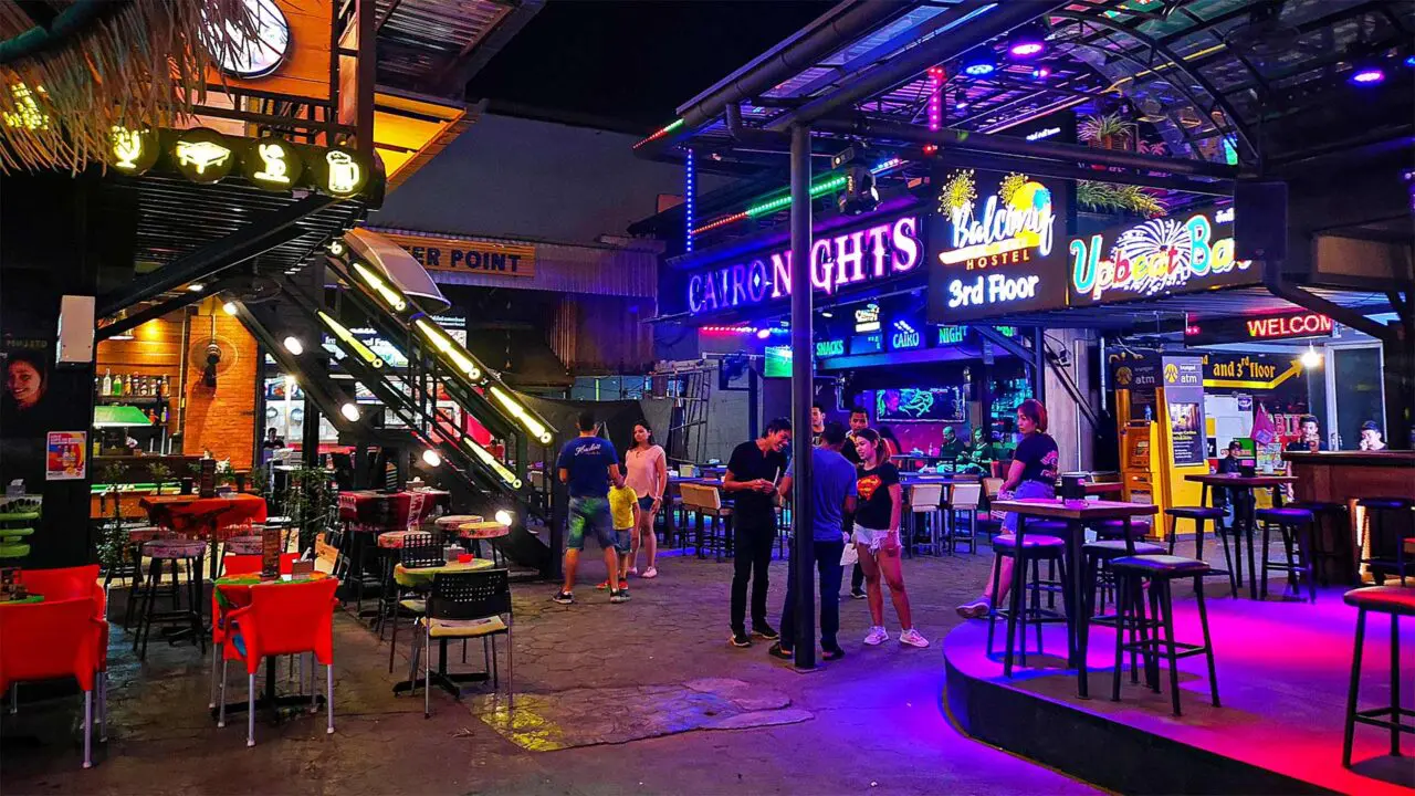 Ao Nang Center Point nightlife street in Krabi