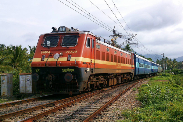 Scenic train journey through North East India mountains