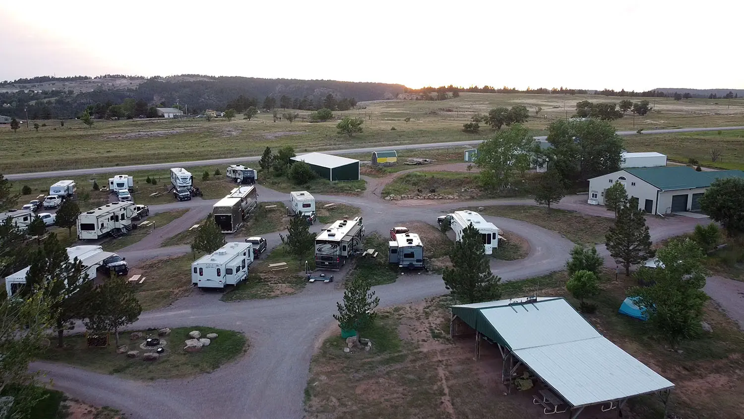 Sunrise ridge camp scene in a lesser-known India travel location
