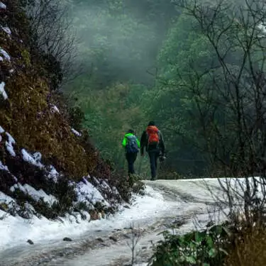 Trekking trail near Kolkata