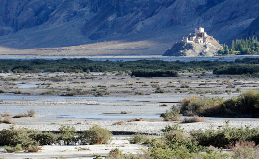 Panamik and Nubra Valley panoramic view