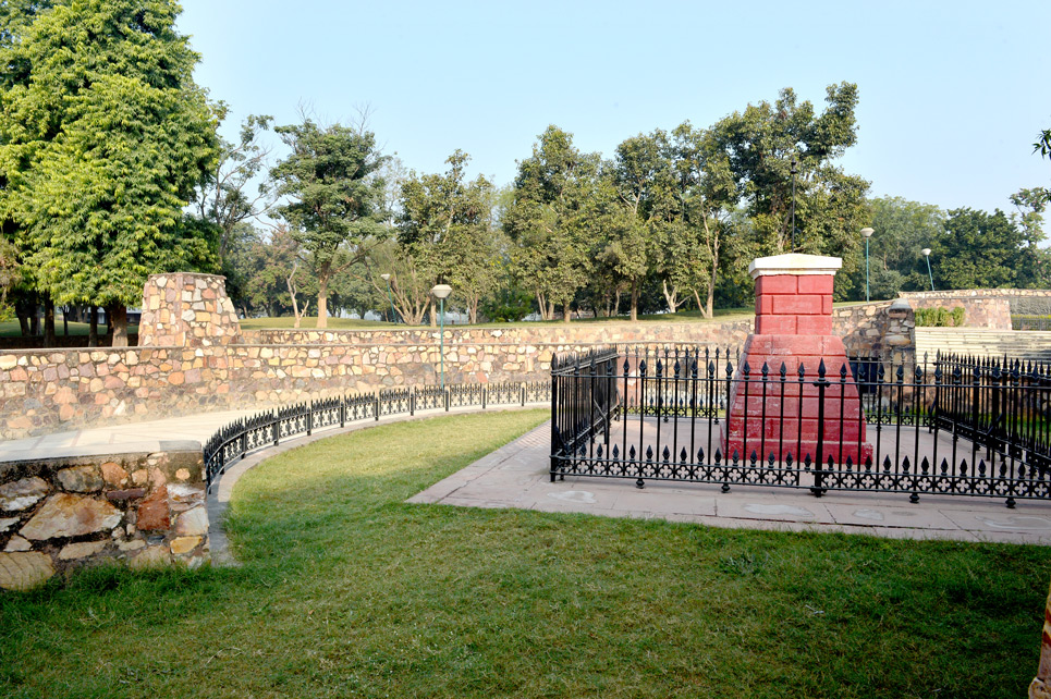 Wide battlefield memorial grounds at Panipat